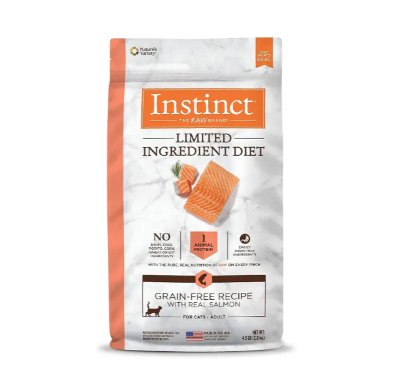 Instinct ｜三文魚 |  Limited Ingredient Diet單一蛋白配方貓糧 4.5lb