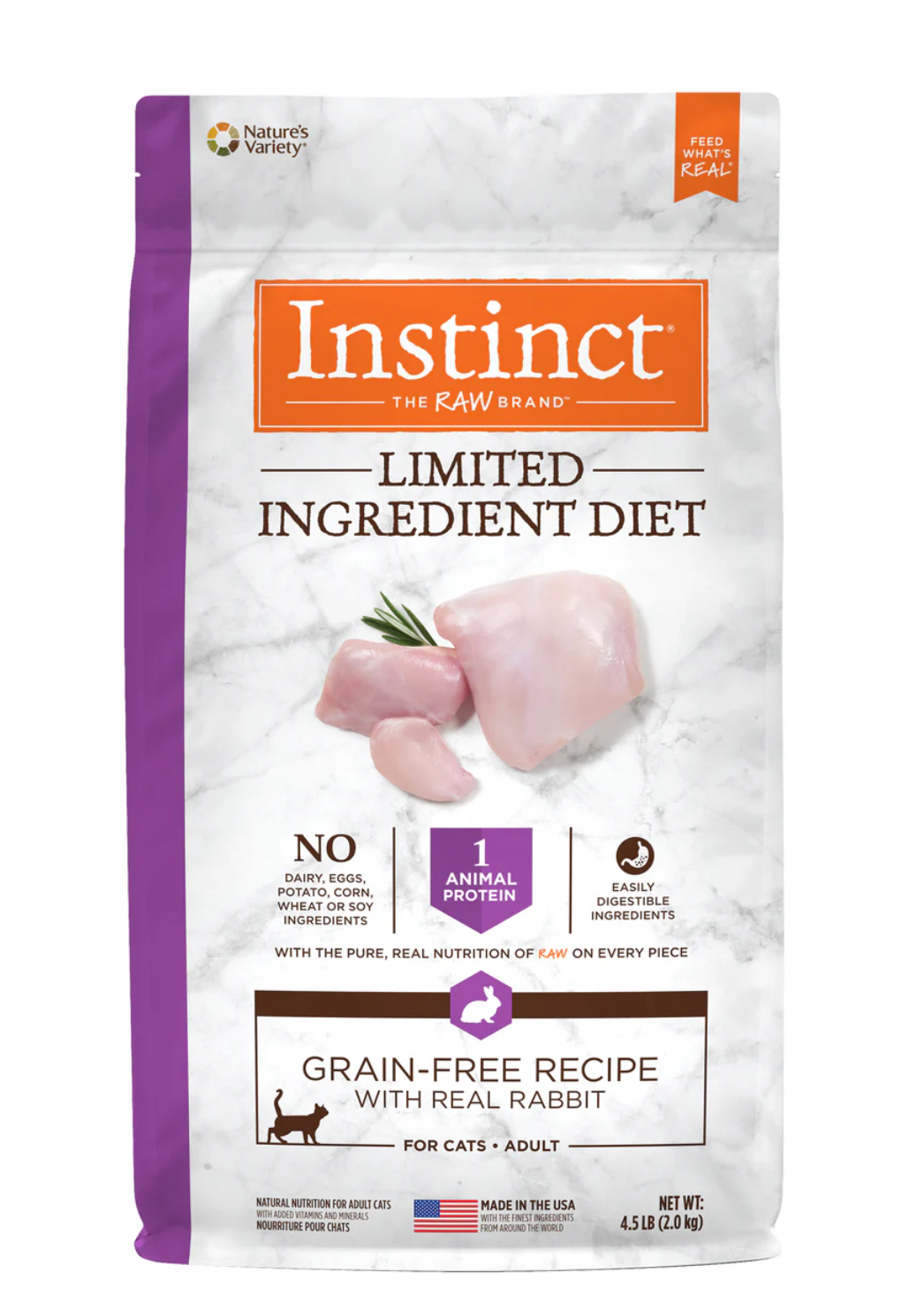 Instinct ｜兔肉 |  Limited Ingredient Die單一蛋白配方貓糧 10lb