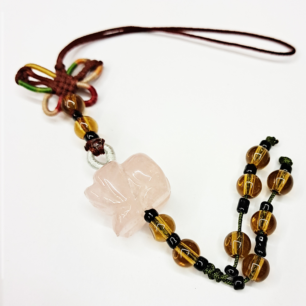 犬{粉晶}掛飾【十方】154970