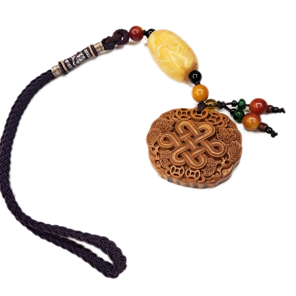 吉祥結{桃木}法寶掛飾【十方】154974