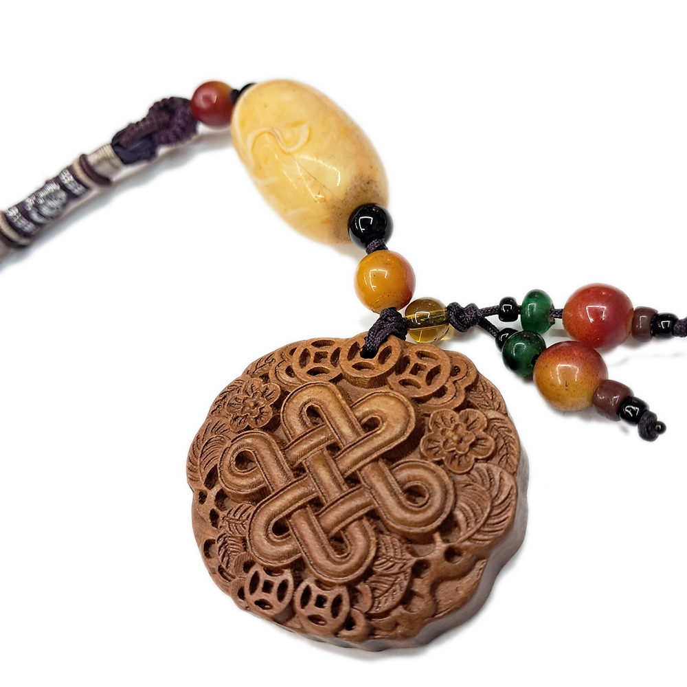 吉祥結{桃木}法寶掛飾【十方】154974