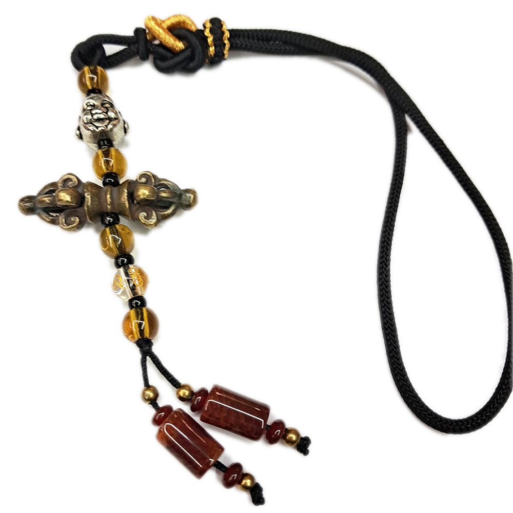 彌勒佛&金剛杵{銅}法寶掛飾【十方】154977