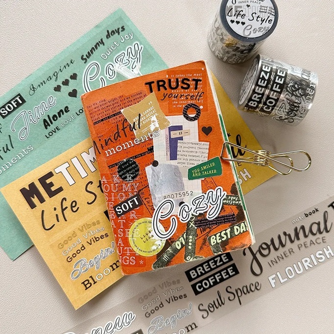 小行星B610．給自己的時光01 4cm亮面PET膠帶 <整捲/分裝>