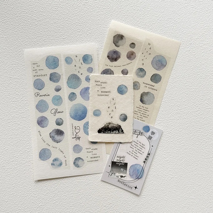 小行星B610．夢的塵埃 4cm亮面PET膠帶 <整捲/分裝>