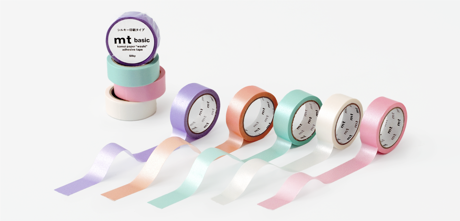 日本mt．basic silky系列 和紙膠帶 共五款