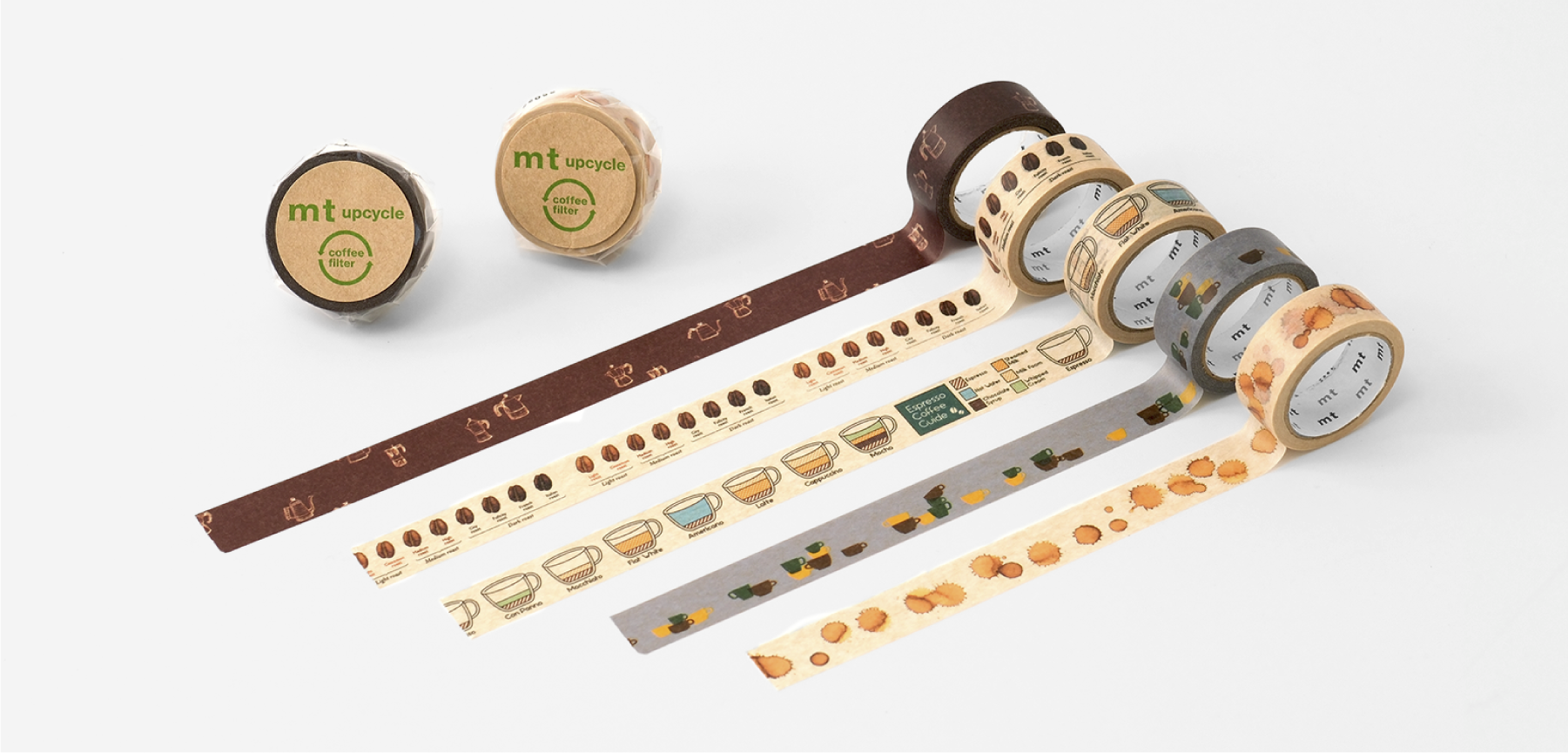 日本mt．upcycle 咖啡系列 和紙膠帶 共五款 2025夏