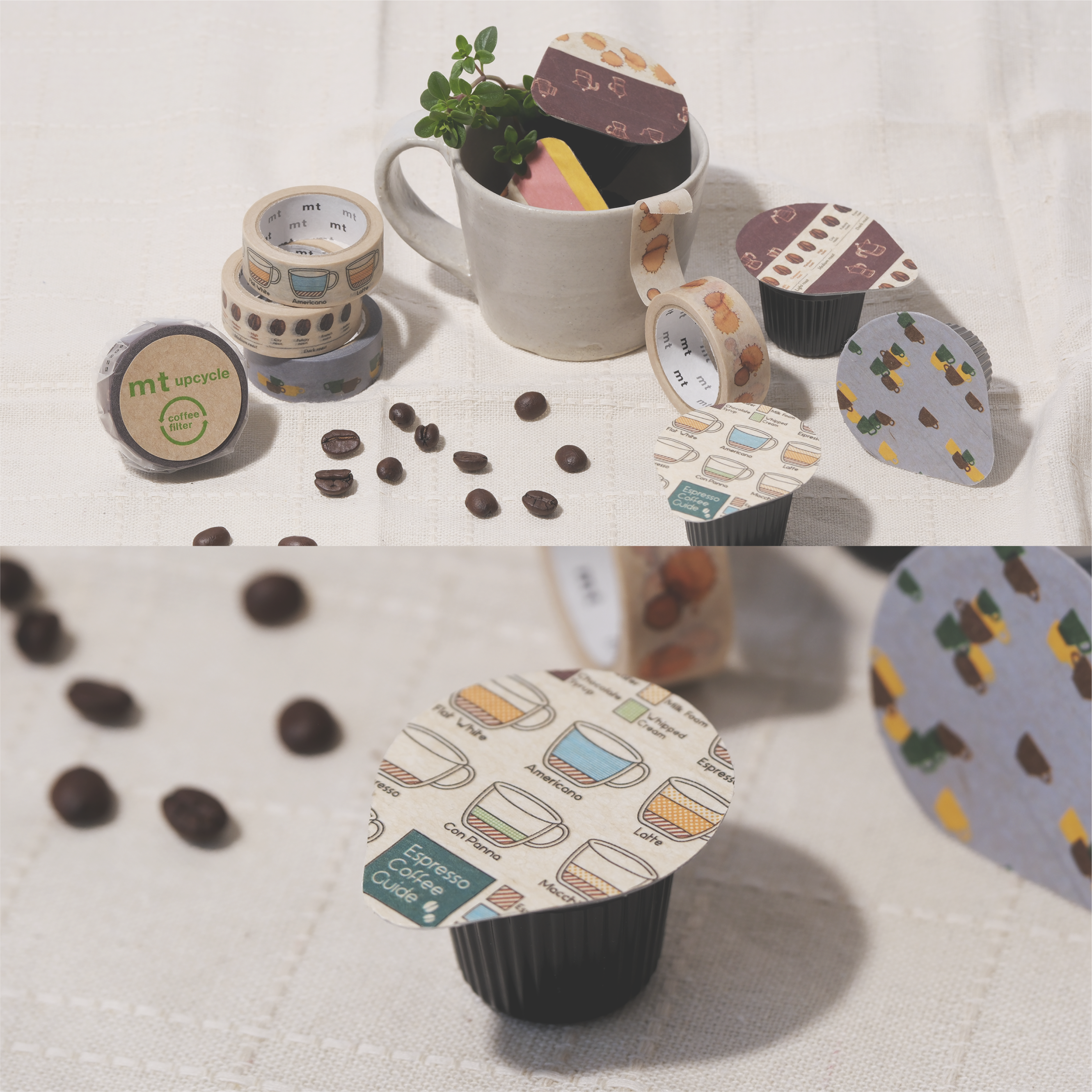 日本mt．upcycle 咖啡系列 和紙膠帶 共五款 2025夏