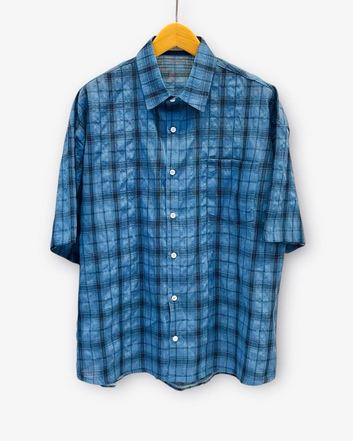 格仔短袖恤衫 S2321