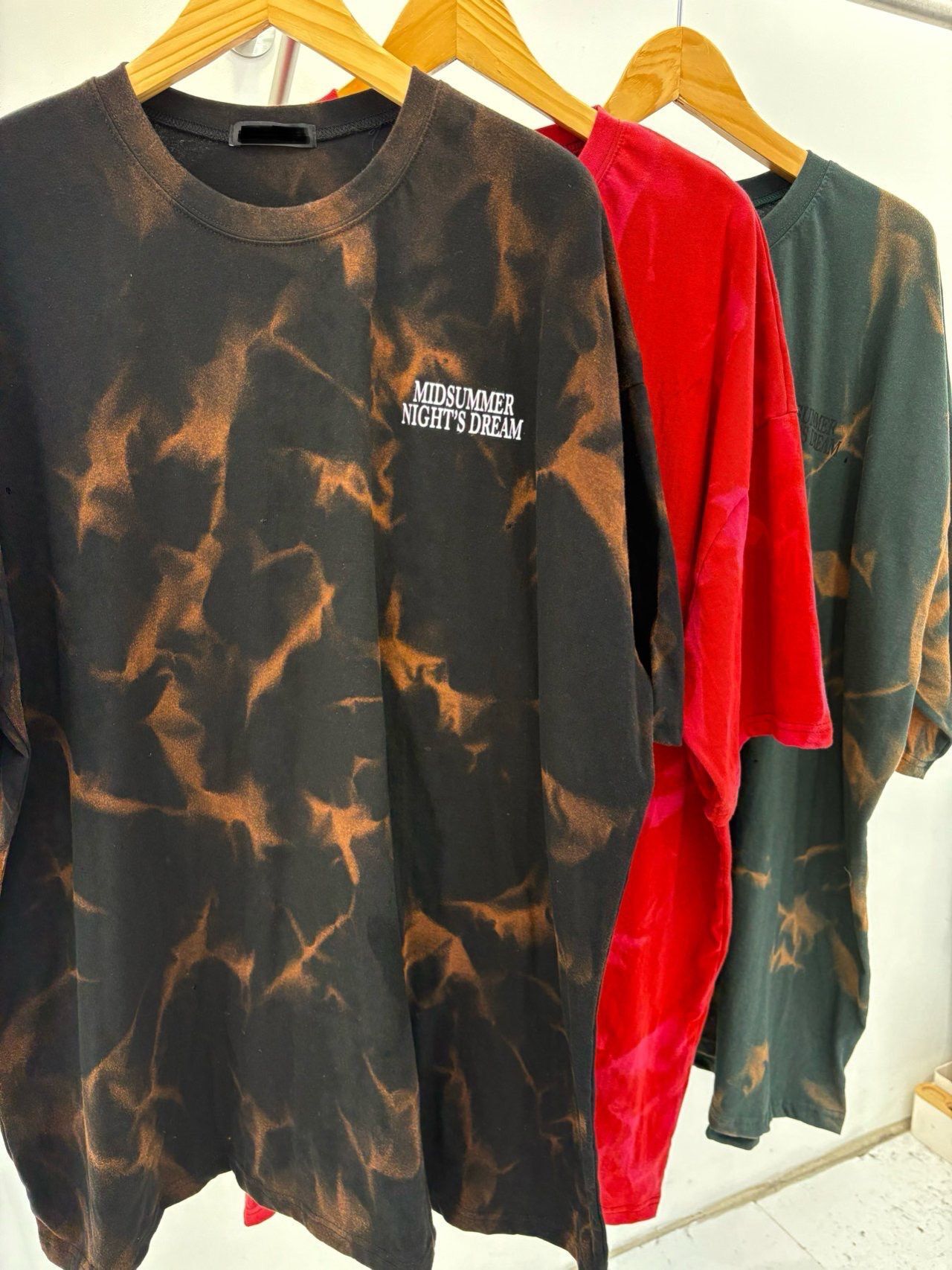 OverSize紮染英文字短袖Tee T5717