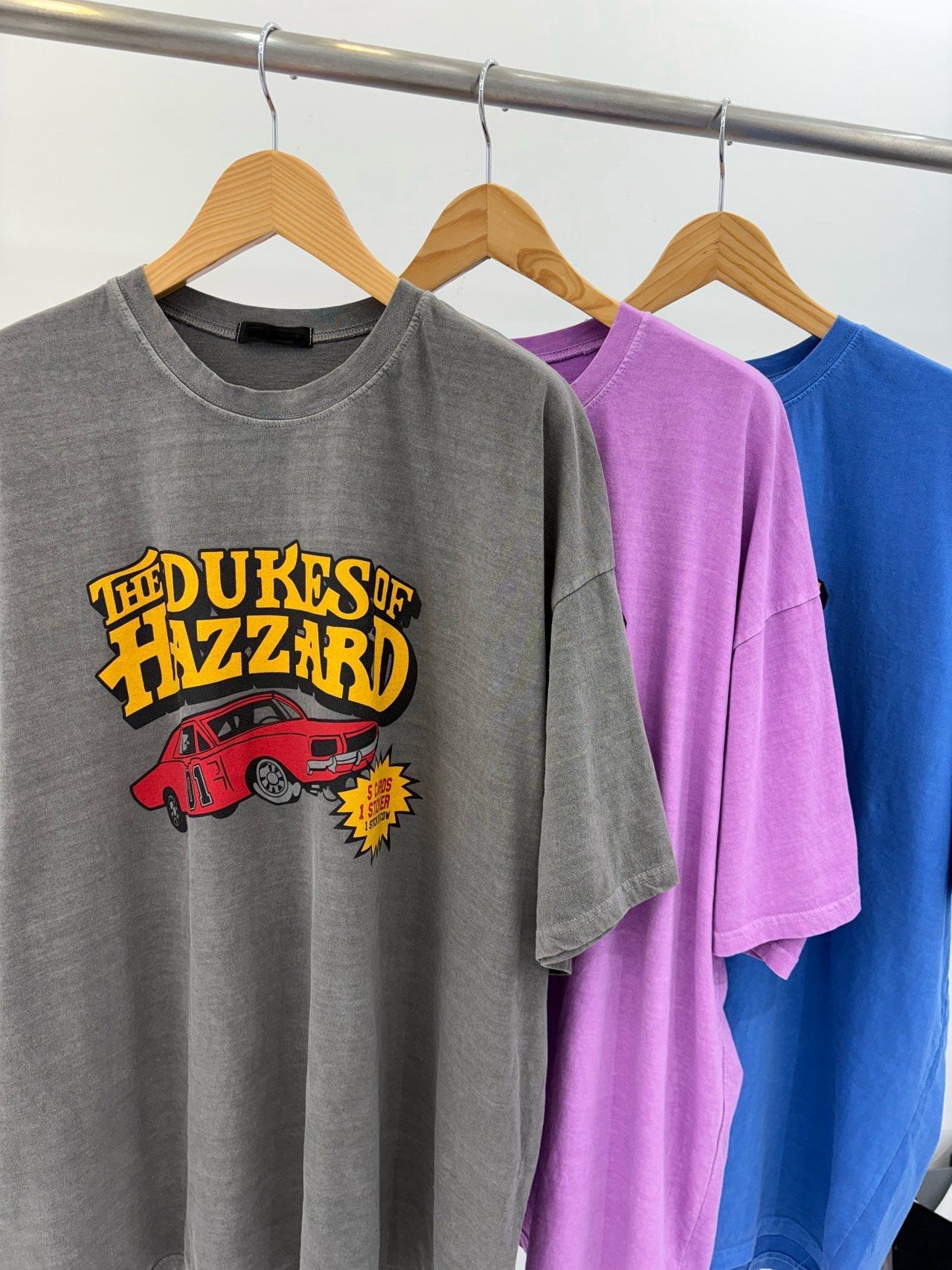 OverSize洗水英文字圖案短袖Tee T5719