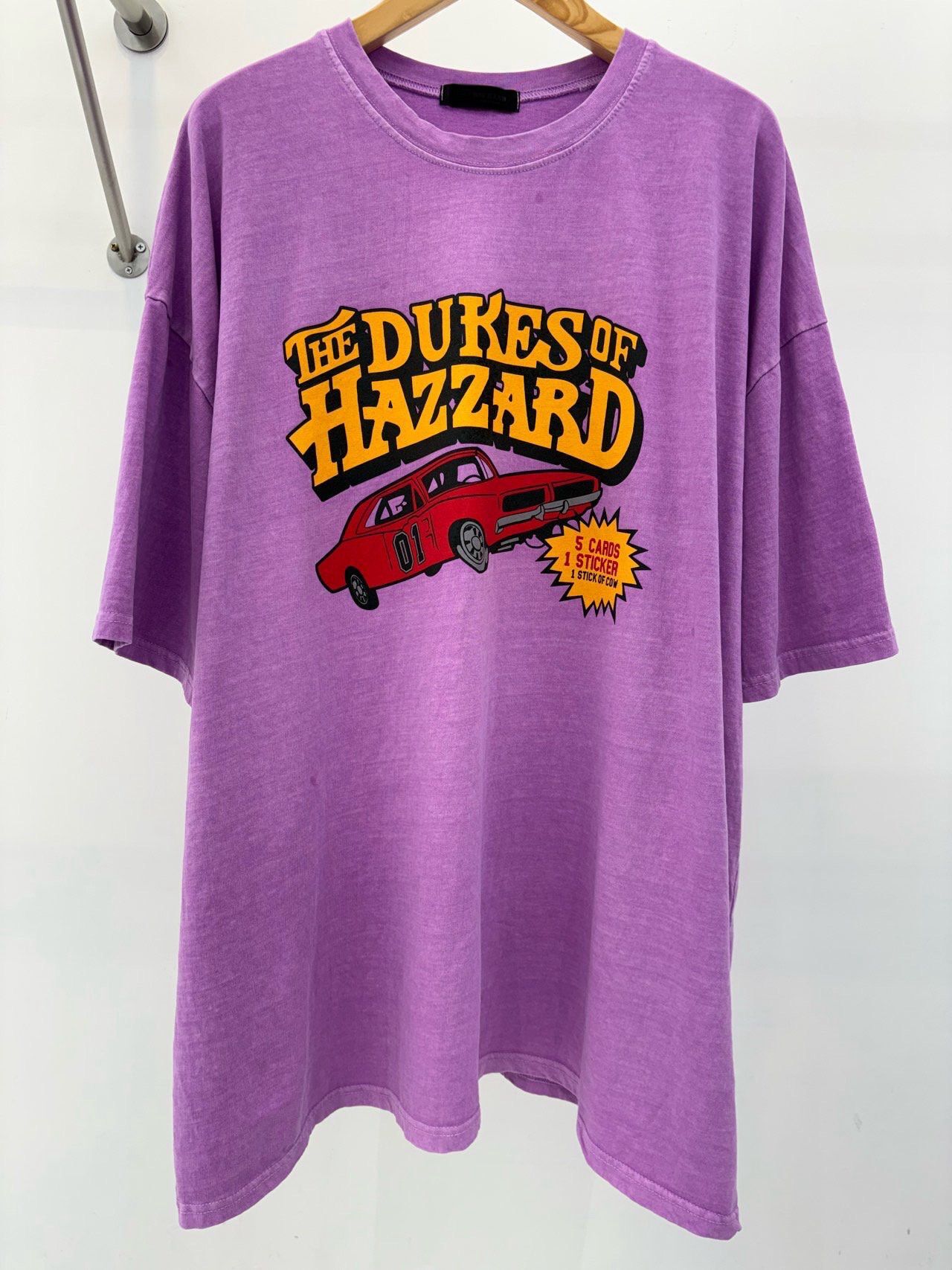 OverSize洗水英文字圖案短袖Tee T5719