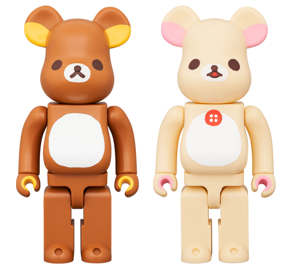 BEARBRICK 鬆弛熊 RILAKKUMA リラックマ & 小白熊 KORILAKKUMA コリラックマ 400% SET OF 2