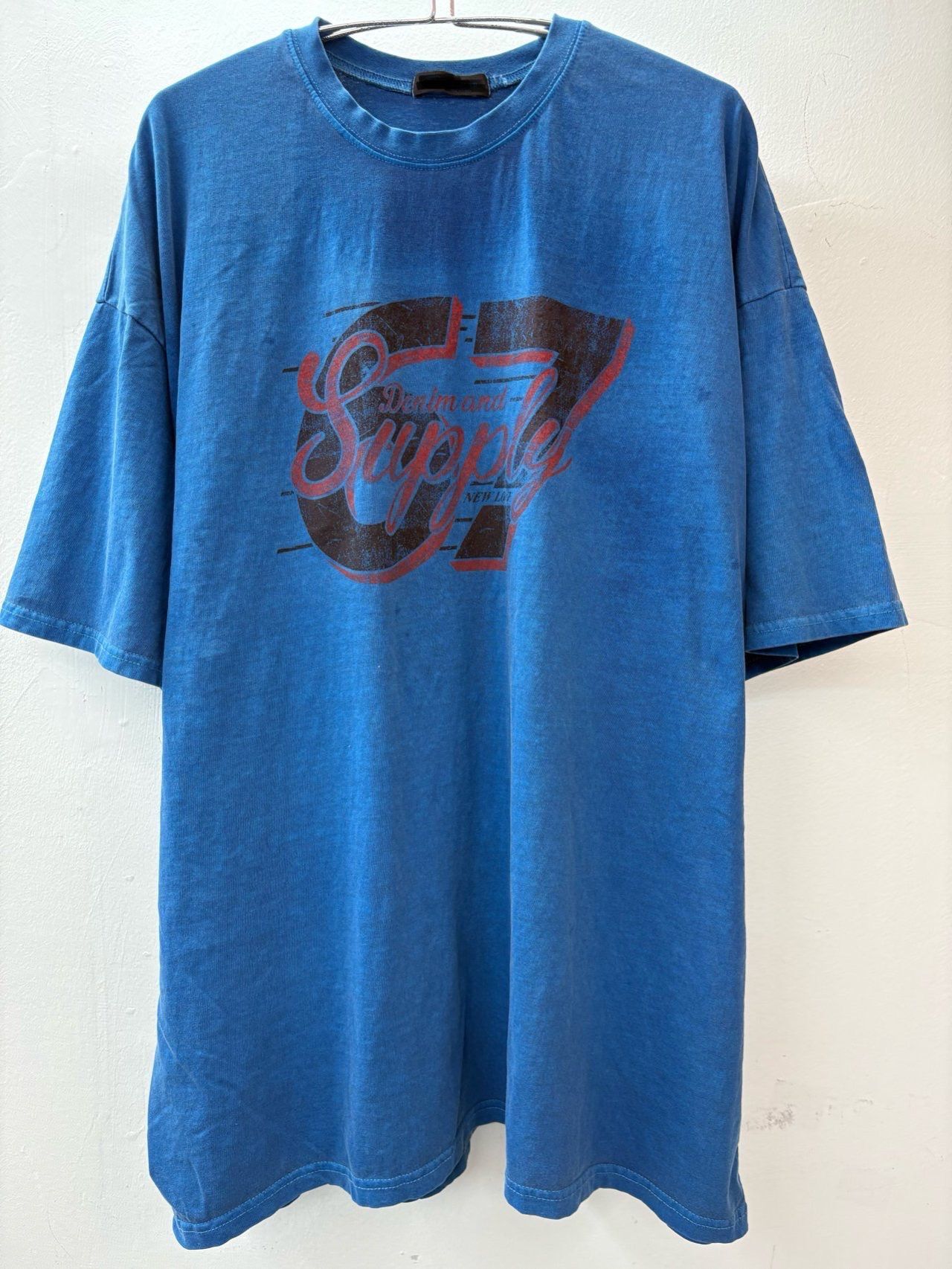 OverSize洗水英文字圖案短袖Tee T5722