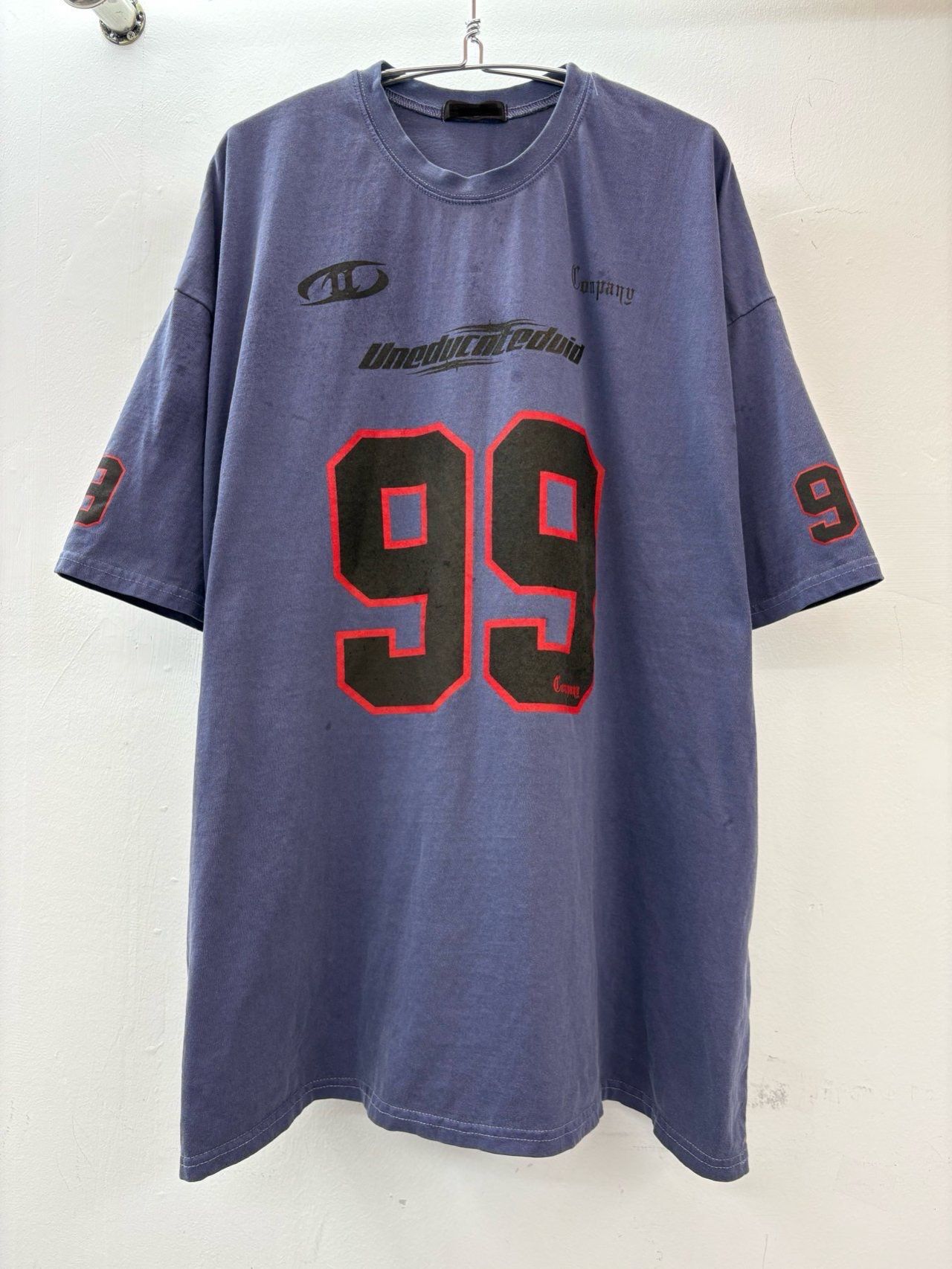 OverSize洗水英文字圖案短袖Tee T5720