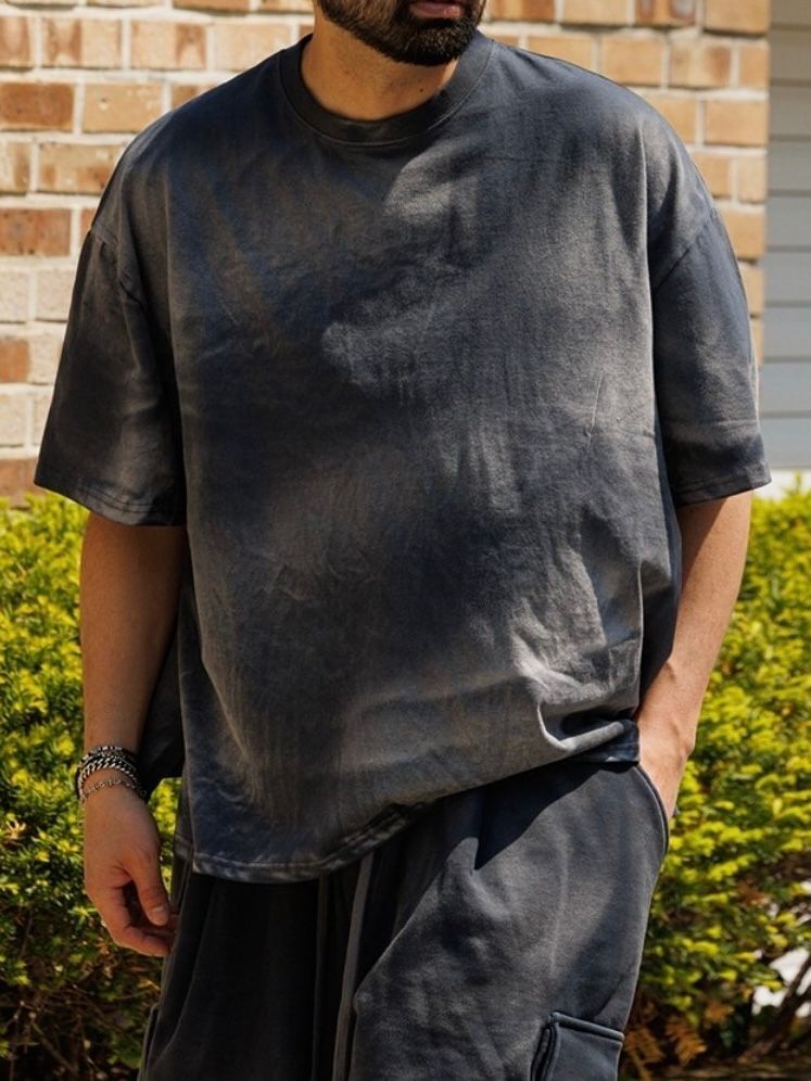 仿污圓領短袖Tee FARMERS-075T