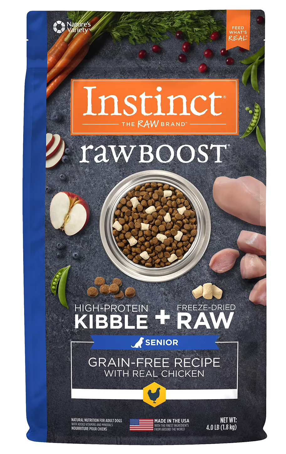 Instinct ｜老犬用 - 雞肉 | 生肉配方無穀物狗糧 21lb