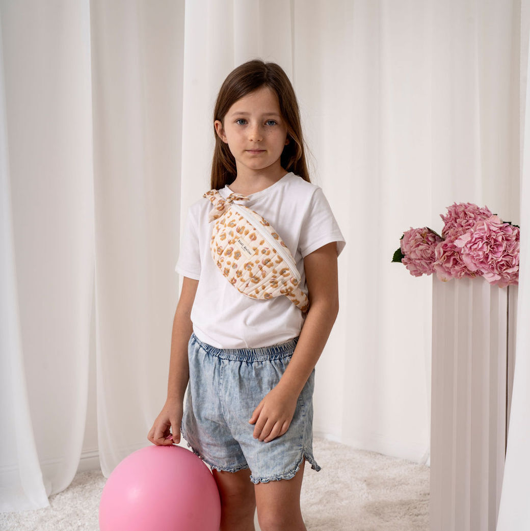 豹紋清柔白 | 迷你單肩包