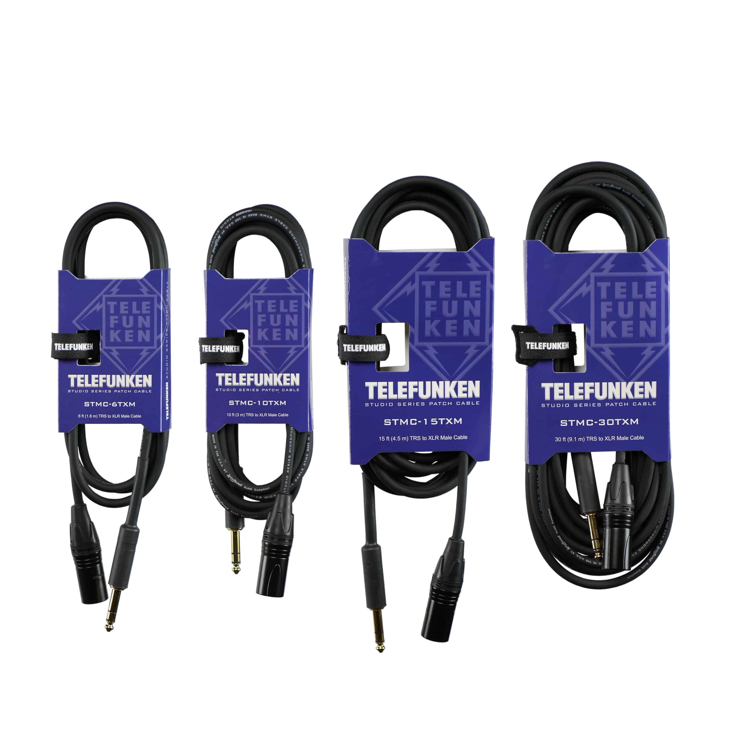 Telefunken - STMC TXM Cables – TRS to XLR Male
