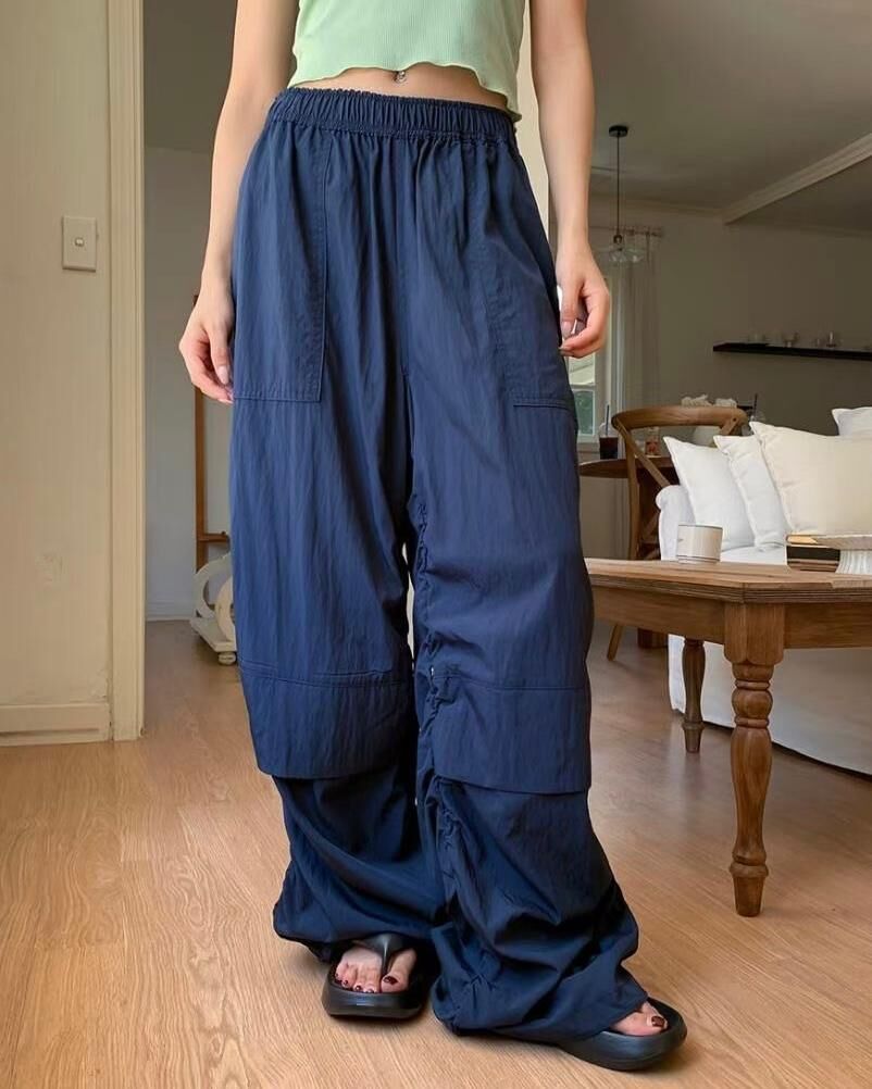 淨色可束腳鬆身褲 And More-039P