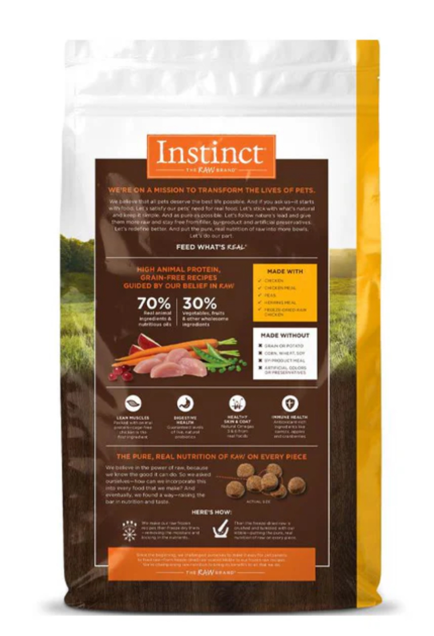 Instinct ｜雞肉 | Original 無穀物狗乾糧配方(全犬) 22.5lb