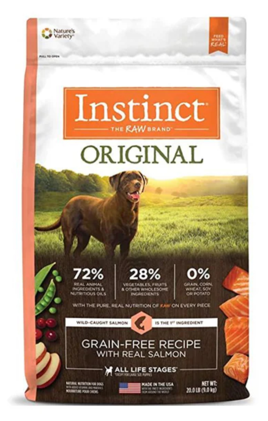 Instinct｜三文魚 | Original 無穀物狗乾糧配方(全犬) 20lb