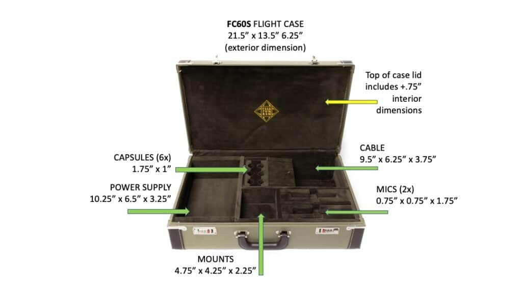 Telefunken - FC60S Dual Microphone System Flight Case (ELA M 260 Stereo Set)