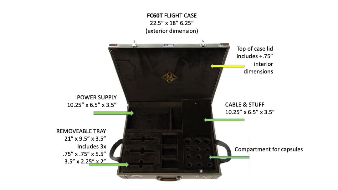 Telefunken - FC60T Microphone System Flight Case (ELA M 260 Tri-Mono Set)
