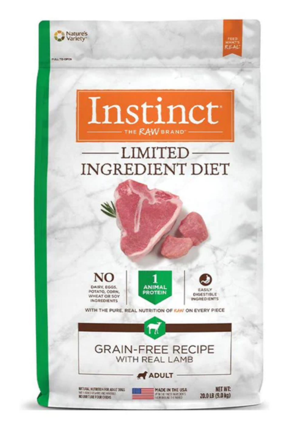 Instinct ｜羊肉 |  Limited Ingredient Diet單一蛋白配方狗糧 20lb