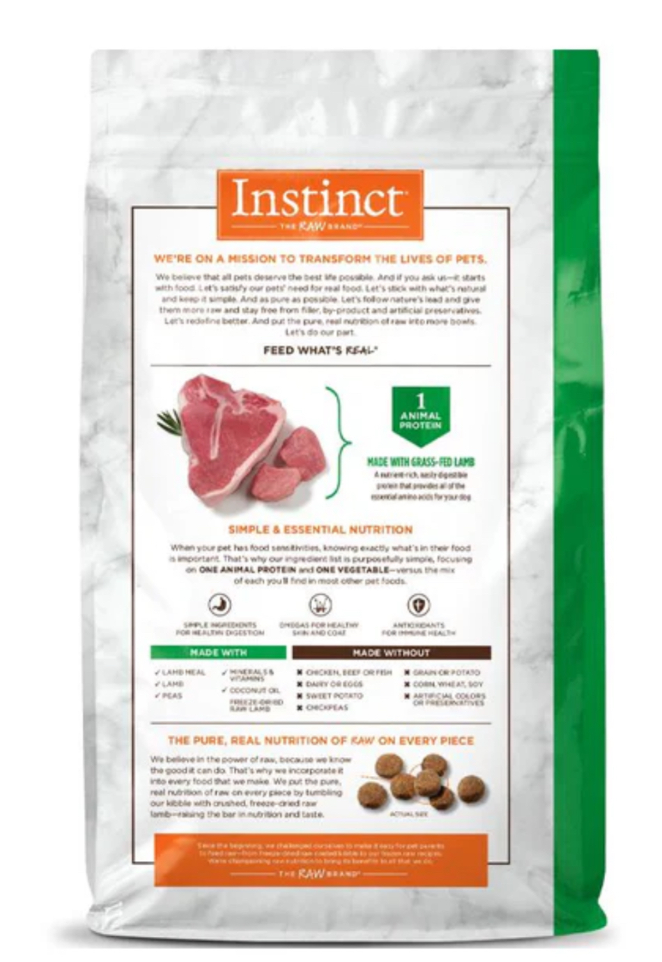 Instinct ｜羊肉 |  Limited Ingredient Diet單一蛋白配方狗糧 20lb