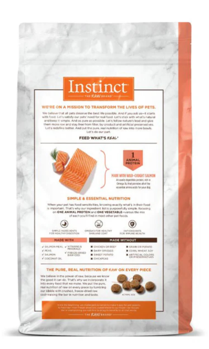 Instinct ｜三文魚 |  Limited Ingredient Diet 單一蛋白配方狗糧 20lb