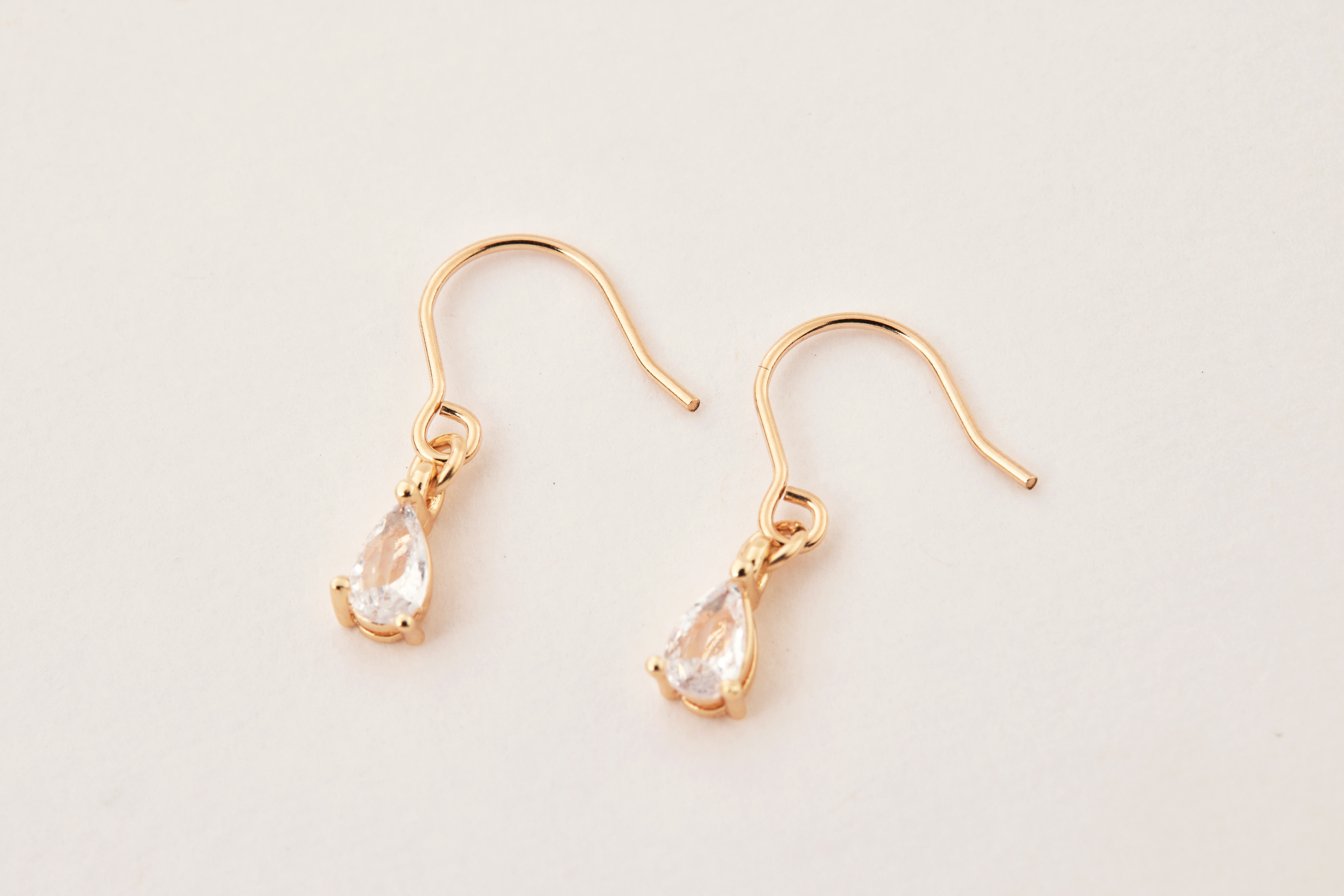 E2246  |14kgf水滴鋯石耳環