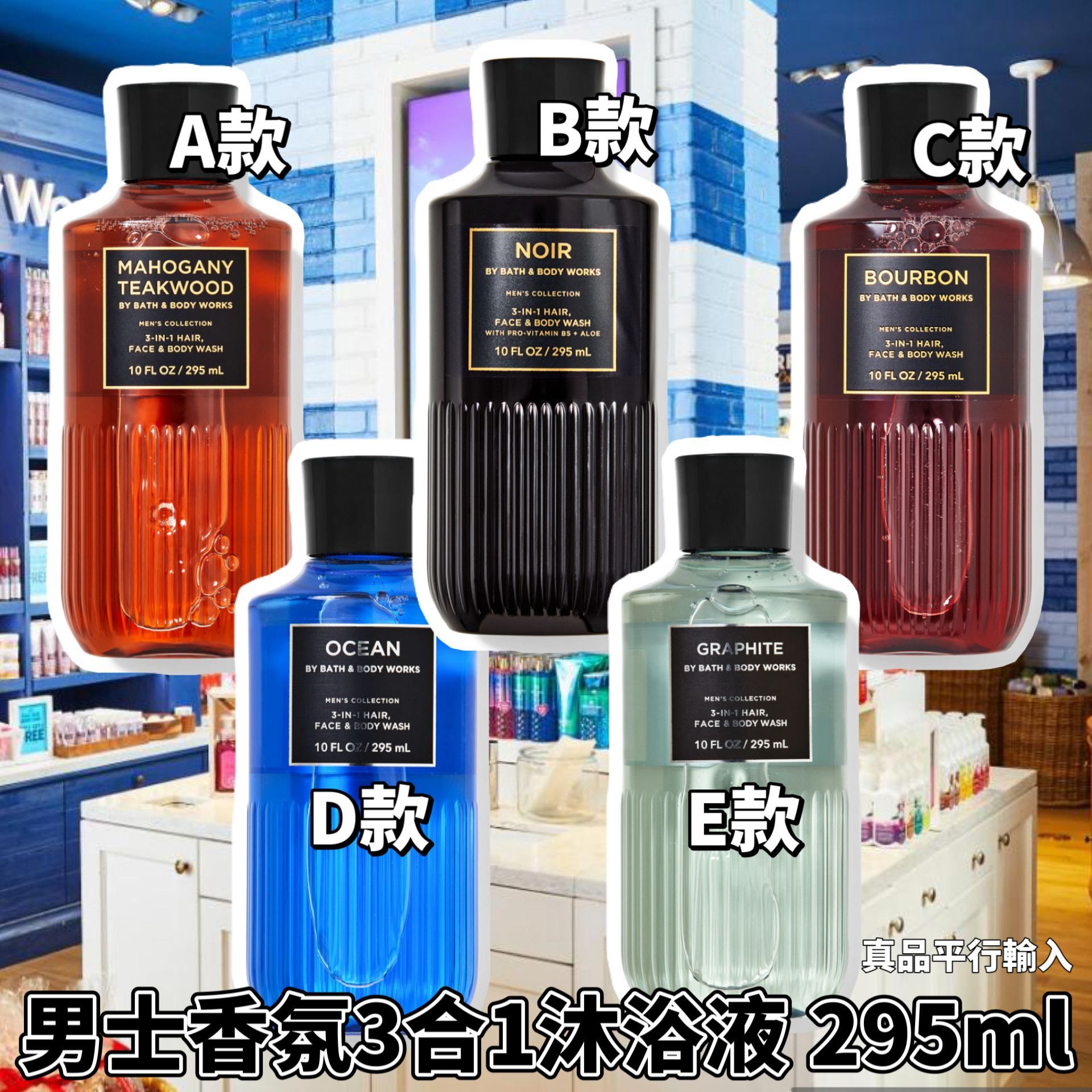 【預購】BATH & BODY WORK G061667 男士香氛沖涼液295ml
