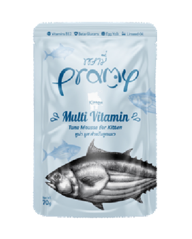 Pramy | 慕絲系列 ( 幼貓 ) 功能性貓濕包 70g