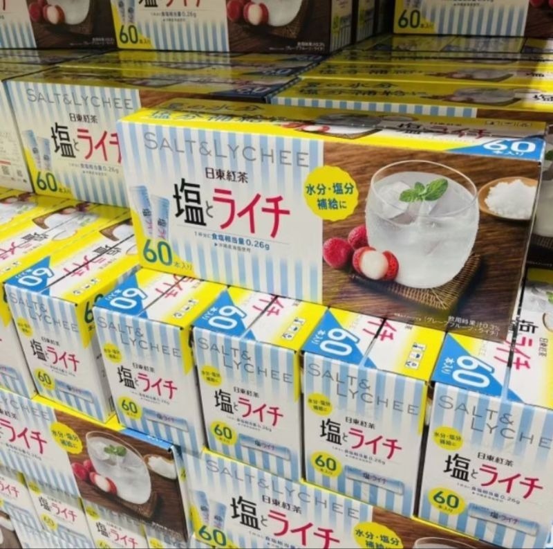 【預購】日本 G061623 日東紅茶海鹽荔枝沖泡飲60包