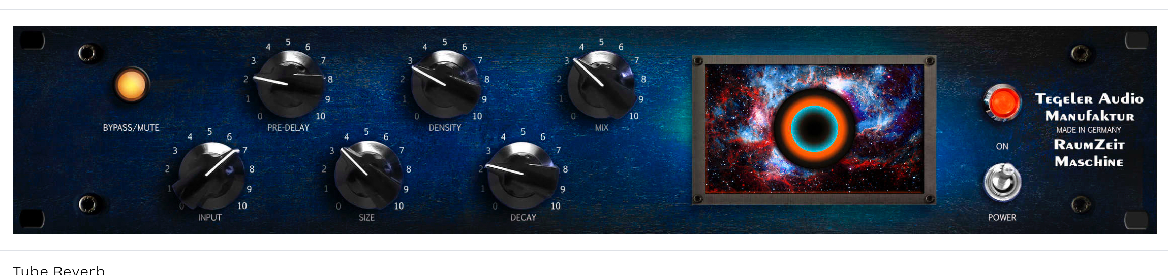 Tegeler Audio Manufaktur Raumzeitmaschine