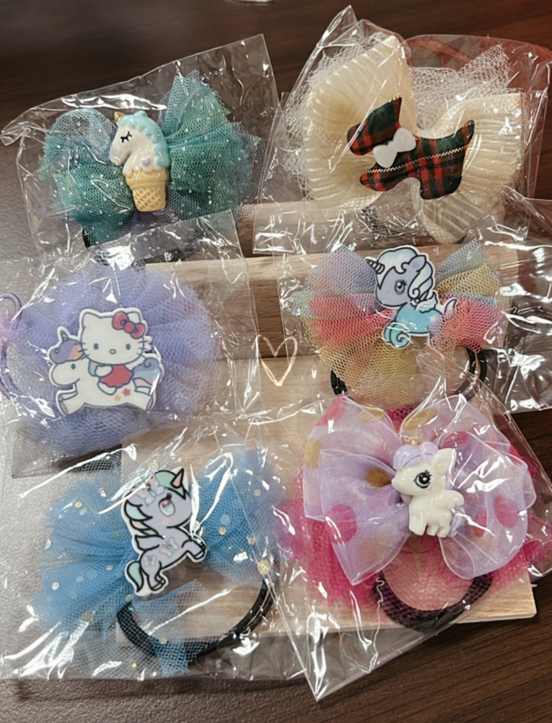 高雄分會*5入小公主風手作髮飾(綁髮/髮圈)