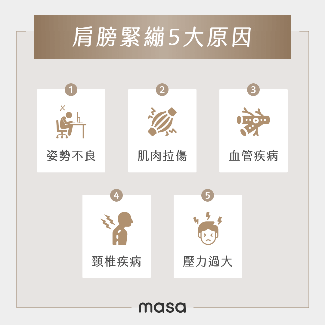 肩膀緊繃5大原因