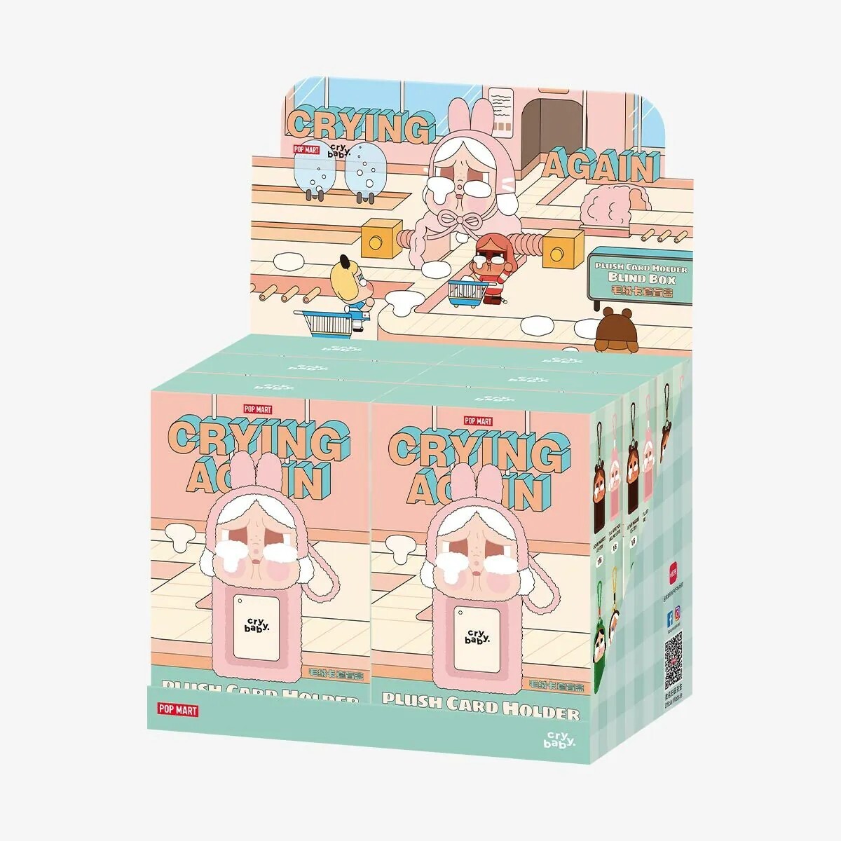 Pop Mart Cry Baby 眼淚工廠系列 毛絨卡套盲盒 哭娃