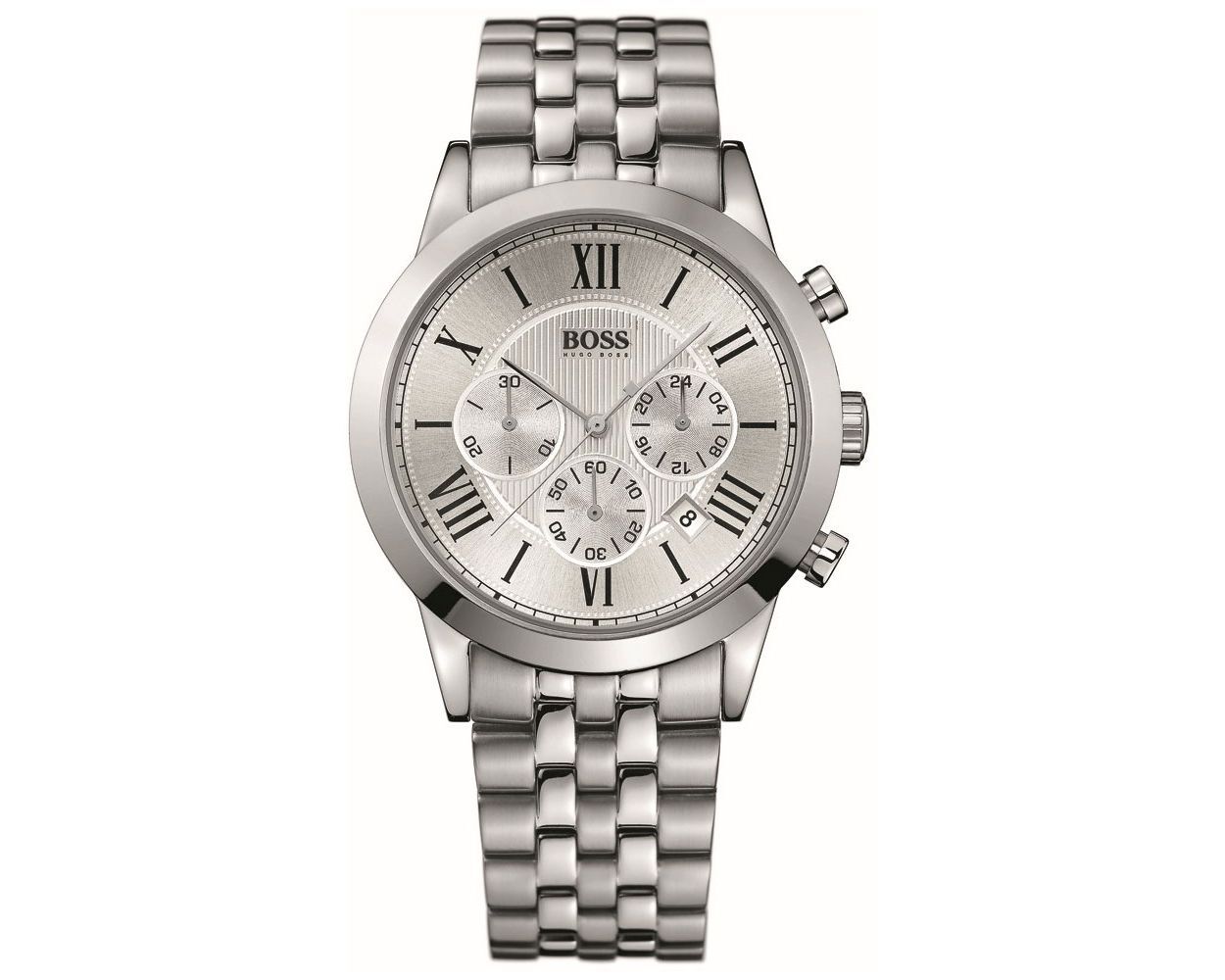 【Hugo Boss 雨果博斯】1512571 真三眼 不鏽鋼 日期顯示 手錶