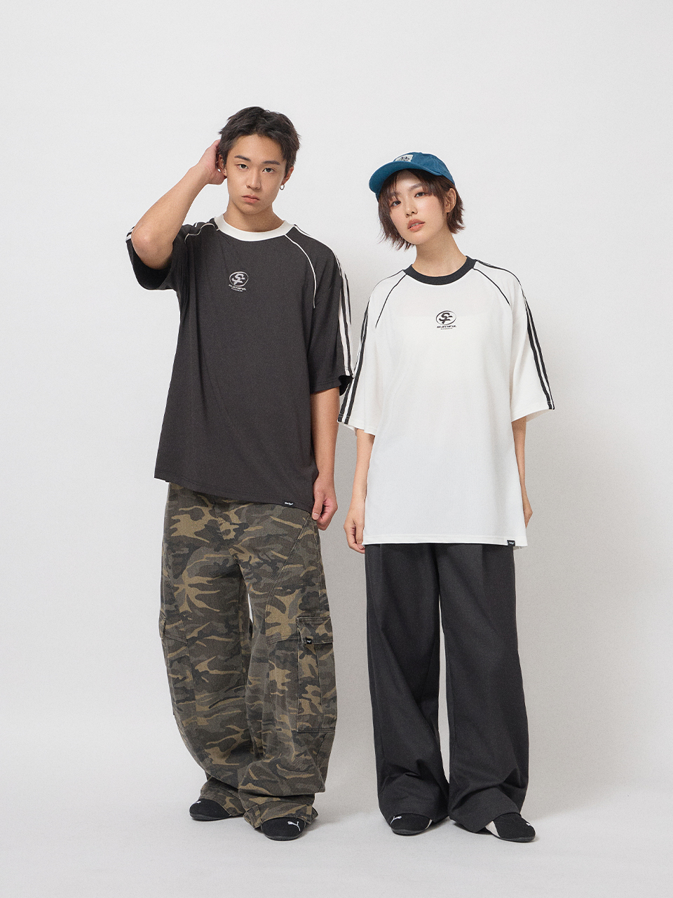 SLOTHFUL 運動印花短T