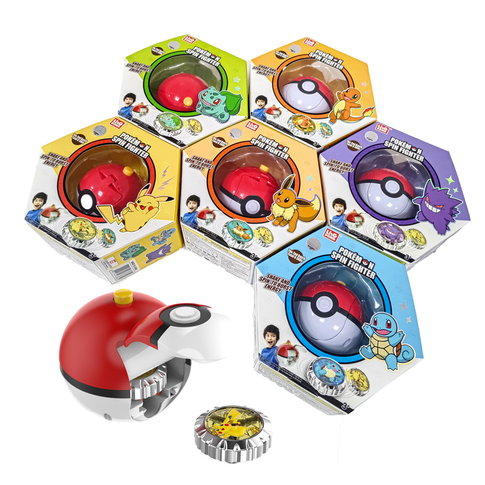 寶可夢魔幻陀螺2-皮卡丘/傑尼龜/小火龍/伊布/耿鬼/妙蛙種子