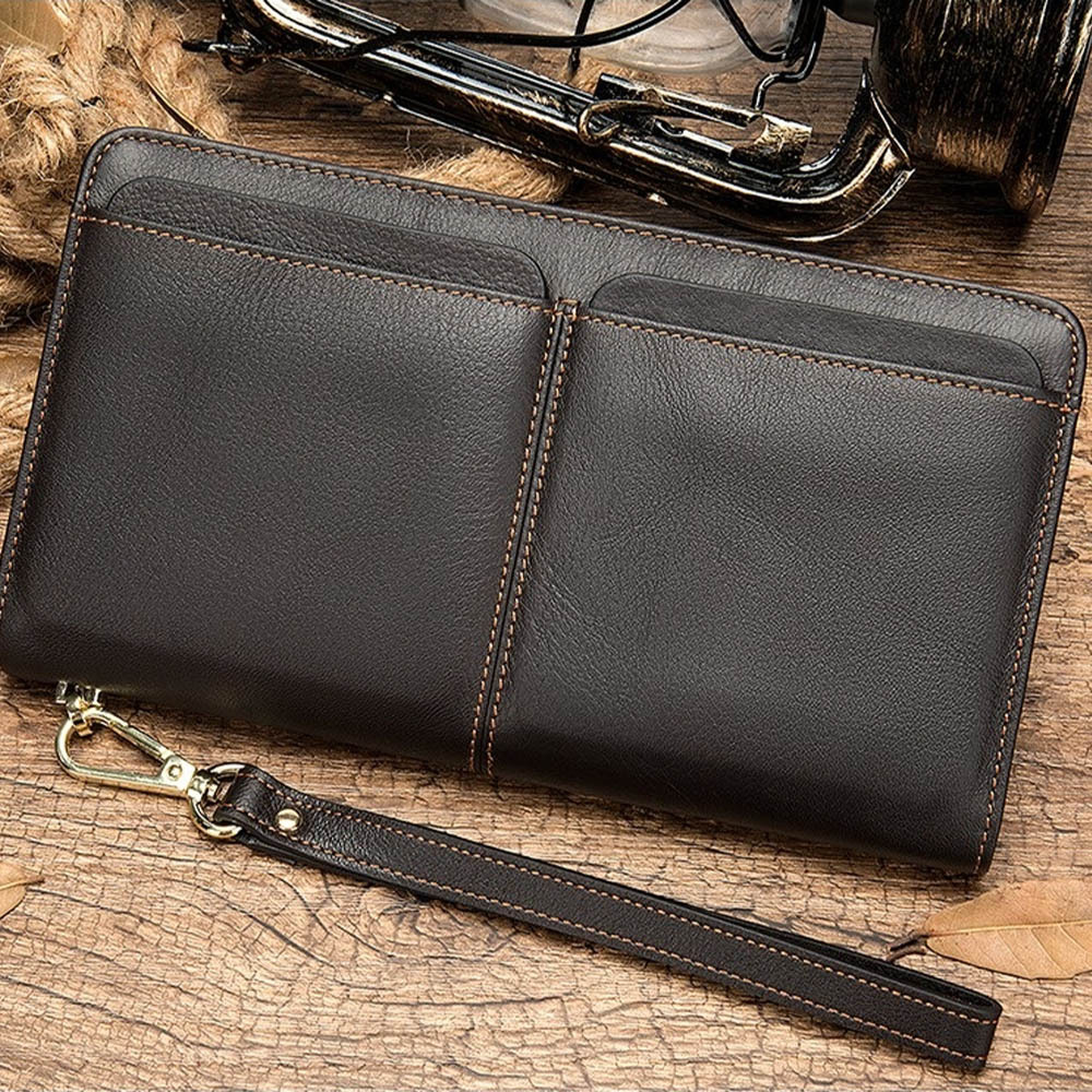 錢包 手拿包 男生錢包 多卡位錢包 大容量錢包 長款錢包 長夾 多卡位 真皮錢包 牛皮手拿包 手抓包 黑色錢包 176