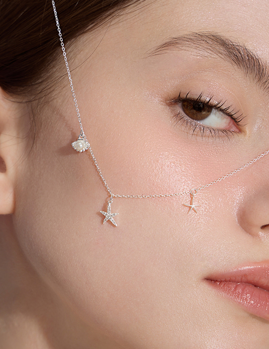 【925純銀】清新海星貝殼項鍊