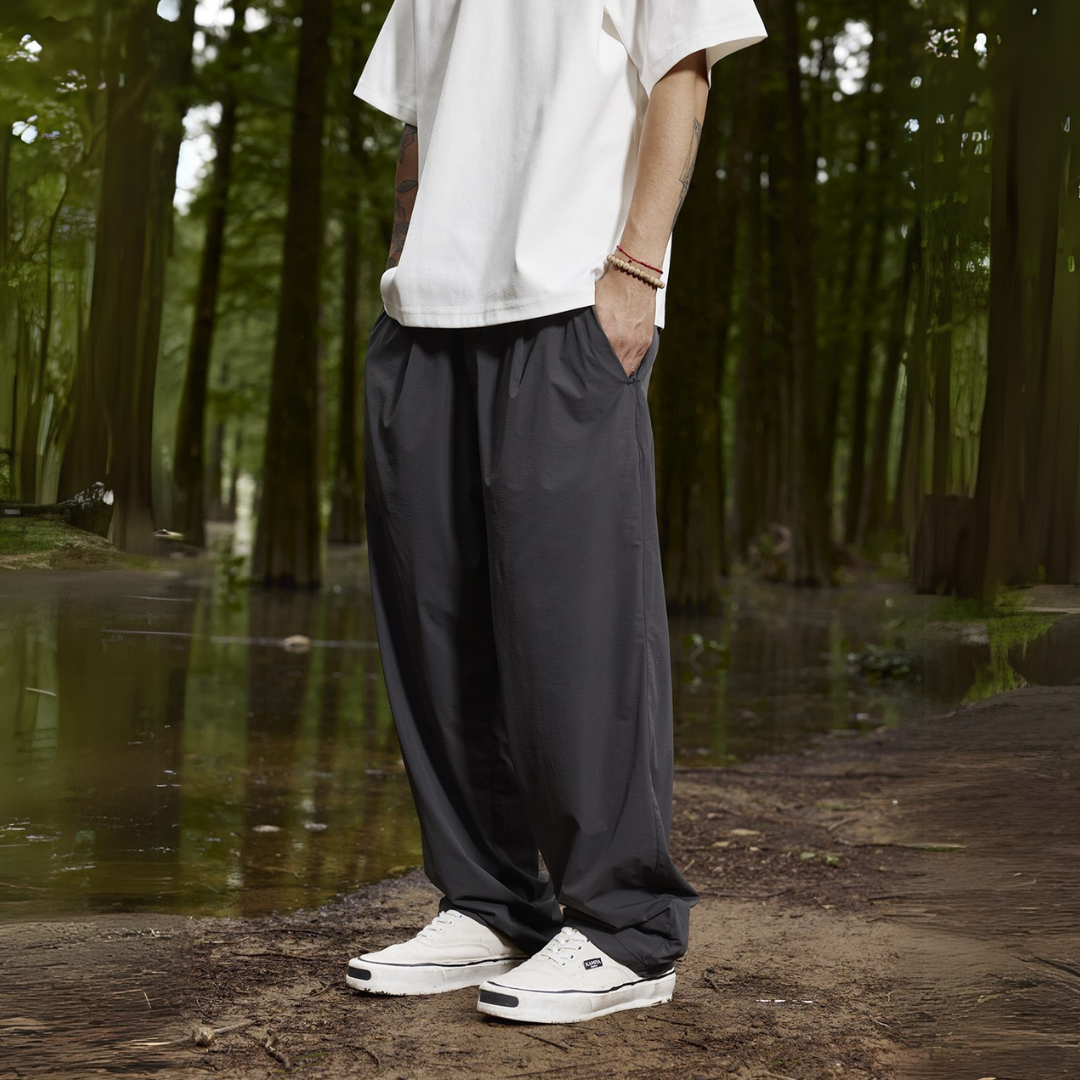 夏季速乾涼感空調褲