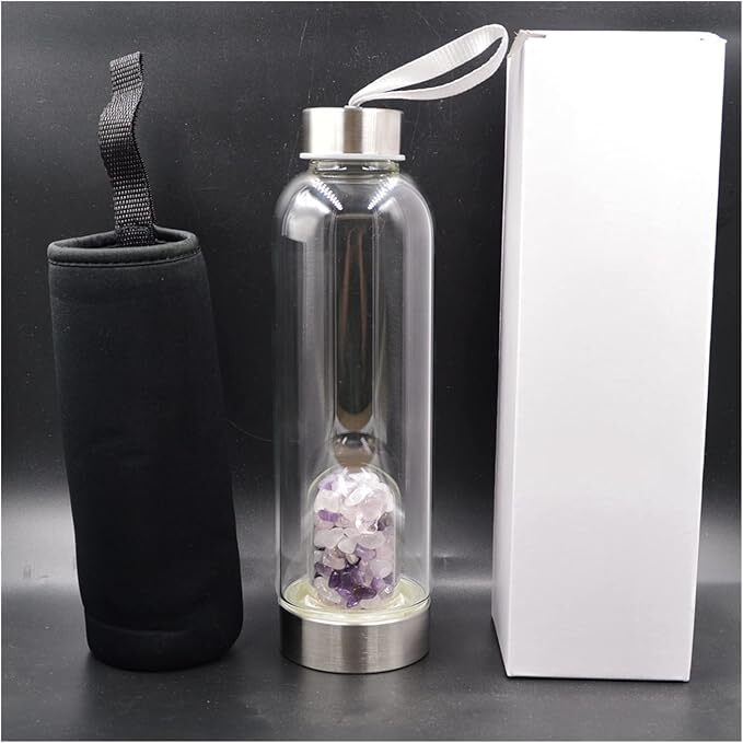 🔮能量水晶🔮 水晶裝飾水樽(唔包含水晶),（此為清貨價貨品不設退換）AT6 638