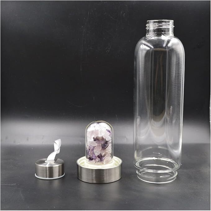 🔮能量水晶🔮 水晶裝飾水樽(唔包含水晶),（此為清貨價貨品不設退換）AT6 638