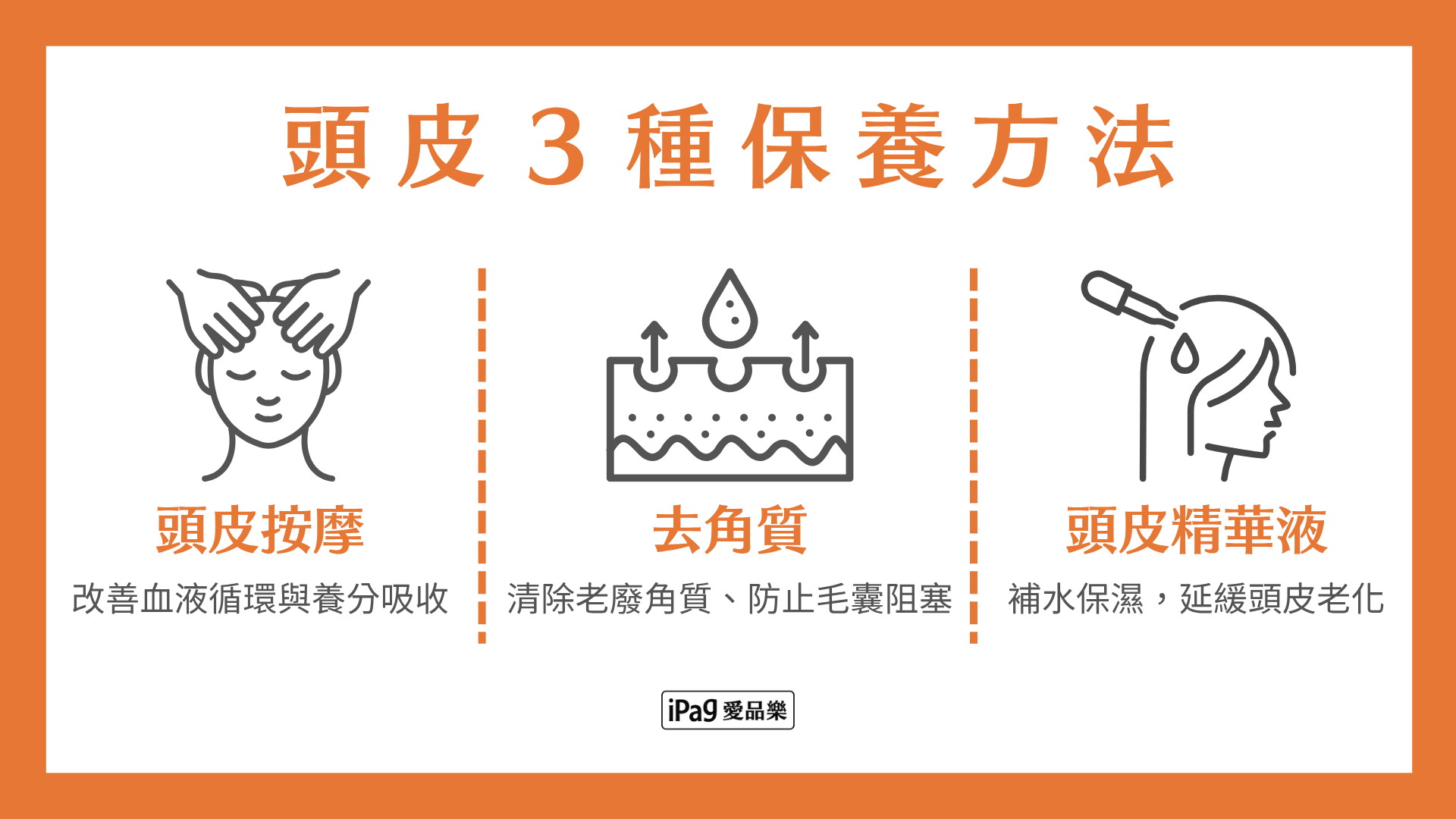 頭皮護理３種保養方法