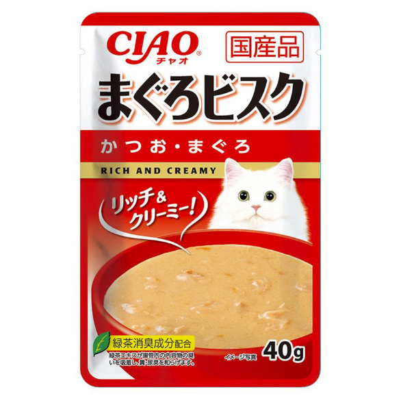 CIAO Soup Pack Series ． Tuna Soup + Bonito 40g