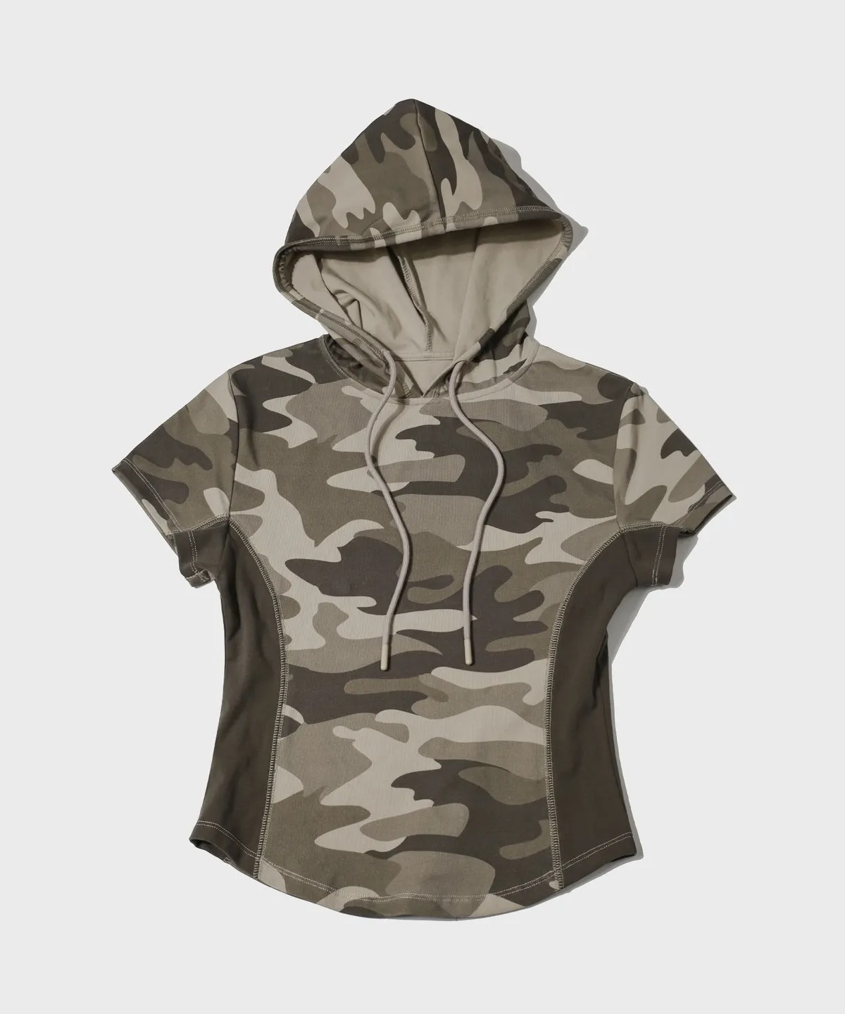 SECONDMONO W.Slim Hood Short Sleeve