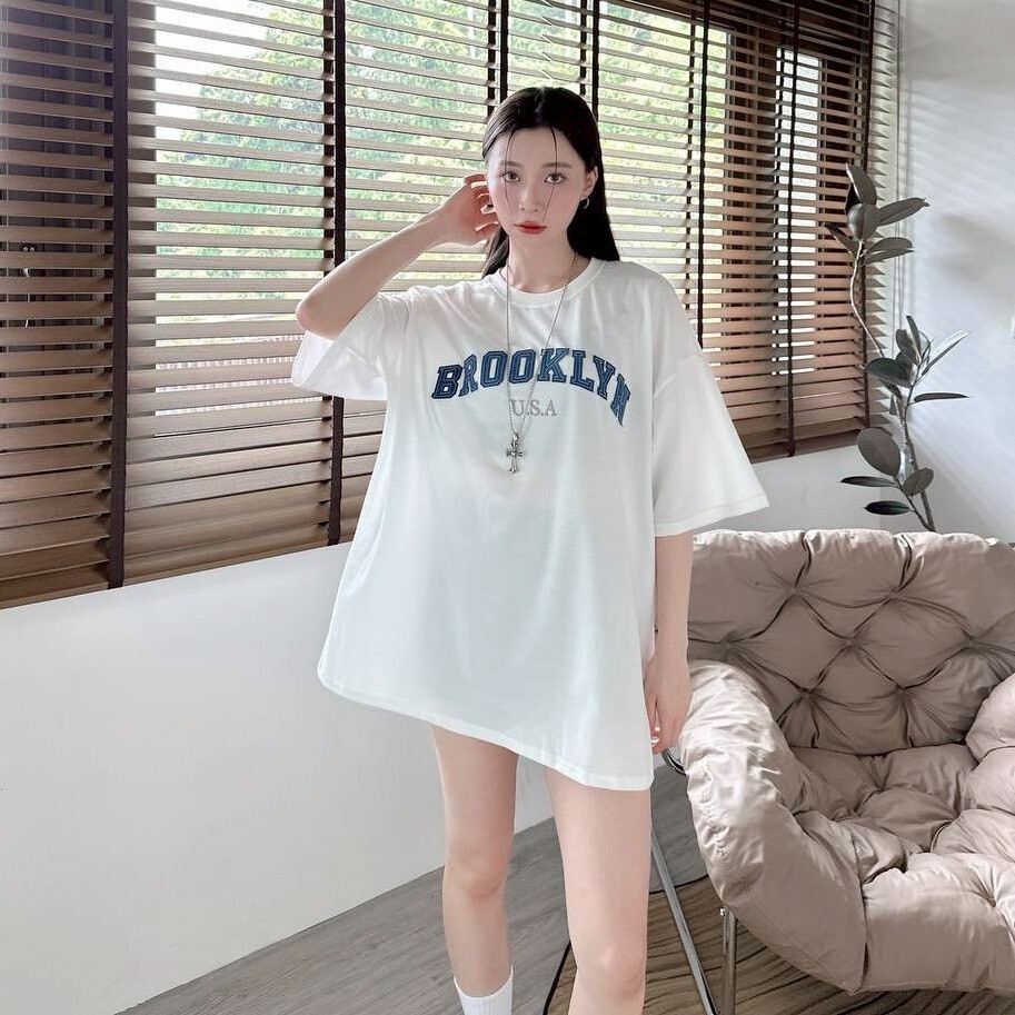 Brooklyn 牛仔貼布 短T(3colors)